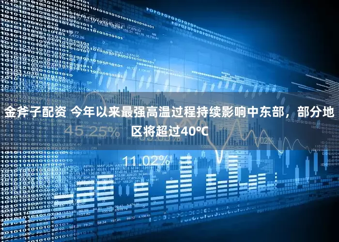 金斧子配资 今年以来最强高温过程持续影响中东部，部分地区将超过40℃
