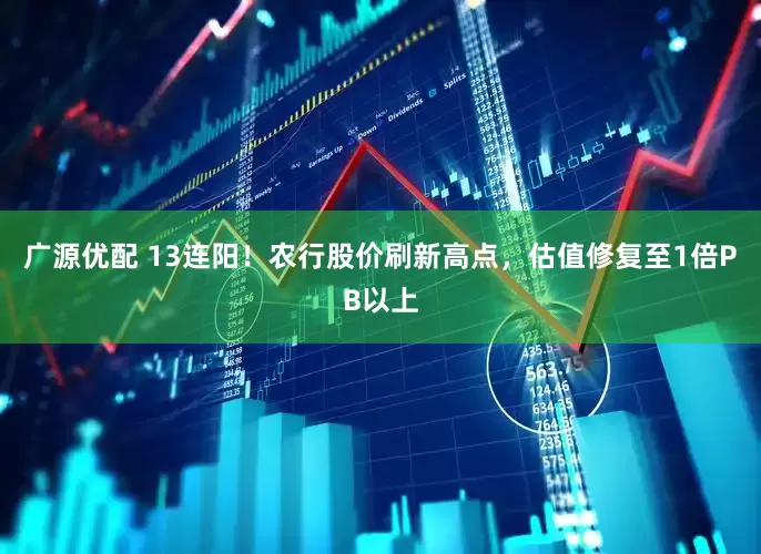 广源优配 13连阳！农行股价刷新高点，估值修复至1倍PB以上